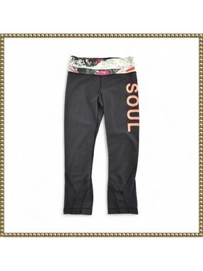 Lululemon SoulCycle Black Cropped Leggings Size 4